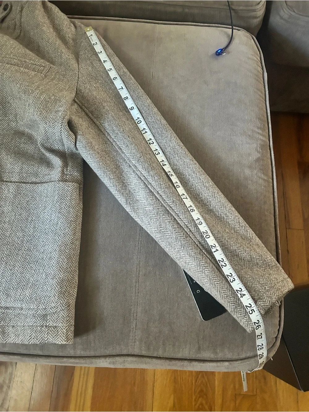 New With Tags Relwen Heritage Trap Blazer Large Herringbone Light Brown